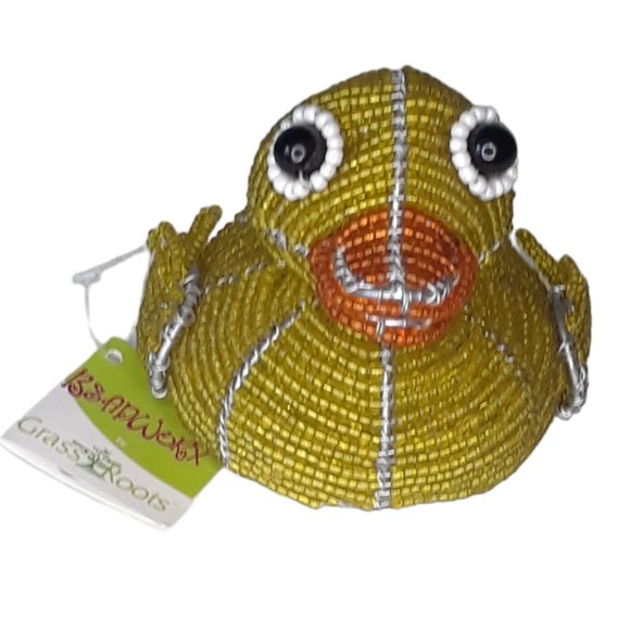 Grass Roots Beadworx Duck Seed Bead and Wire Duck NWT - Picture 1 of 7